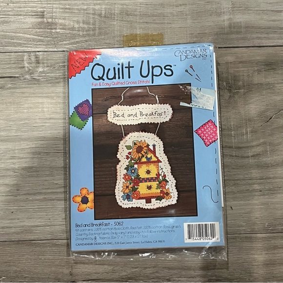 NWT Quilt Ups Bed & Breakfast Quilted Counted Cross Stitch Kit - Picture 3 of 13